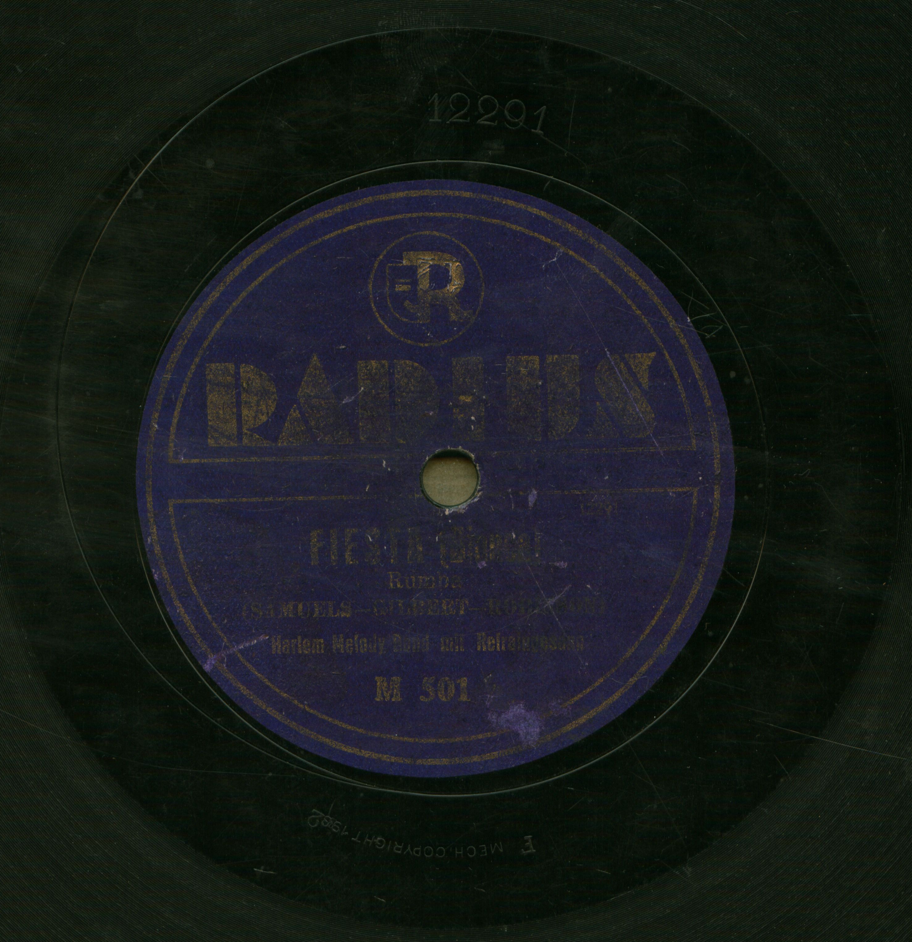 Harlem Melody Band mit Refraingesang